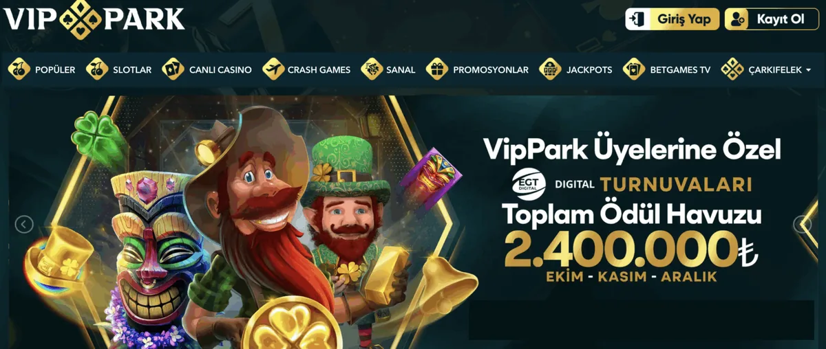 Vippark üyelerine özel turnuvalar ve ödül havuzu